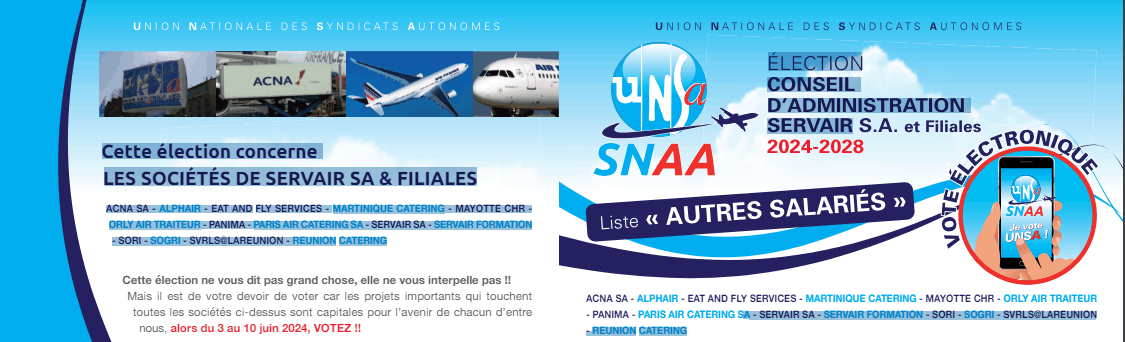 Profession-de-foi-snaa-unsa-liste-cadres-servair-filiales
